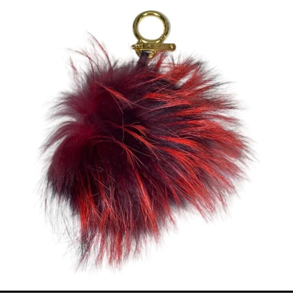 Fendi Monster Bugs Fur Bag Charm  Heart Eyes